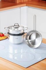 KARAT VERA 5 PARÇA ÇELİK TENCERE SETİ