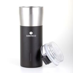 KARIBA SİYAH ÇELİK CARBON MUG KUPA 0.50LT