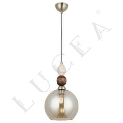 LEDO 25CM TEKLİ ANTİK LAK AVİZE