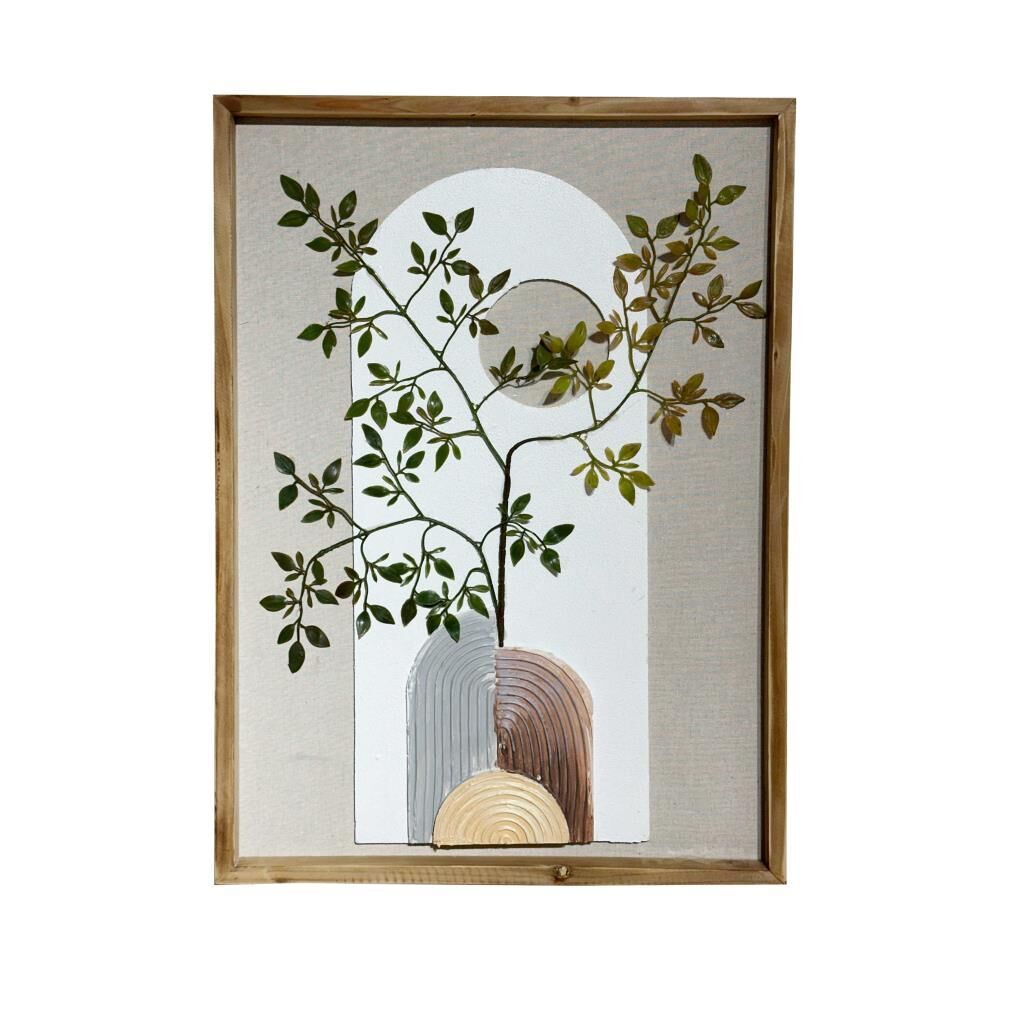 3 BOYUTLU ÇİÇEK DEKORATİF TABLO 50X70CM