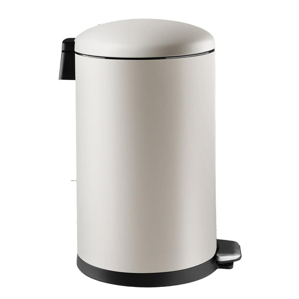 BOMBE KAPAKLI ÇÖP KOVASI 30 LİTRE MAT BEJ