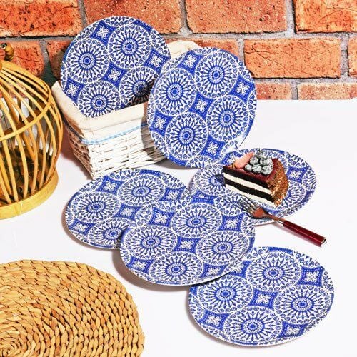 MAVİ 6'LI PASTA TABAK 21CM