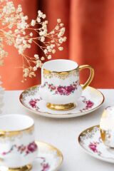 OSİRİS ALTIN DESEN1 6 KİŞİLİK TÜRK KAHVESİ FİNCANI