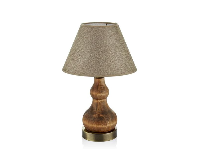 AHŞAP CHUBBY MODEL ABAJUR 48CM