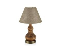 AHŞAP CHUBBY MODEL ABAJUR 48CM