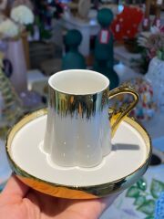 AURORA ALTIN 6 KİŞİLİK TÜRK KAHVESİ FİNCANI