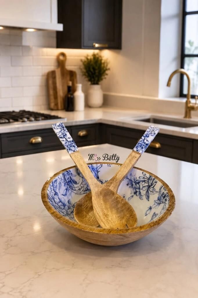 BLUE LİFE 3 PARÇA SALATA KASESİ 24CM
