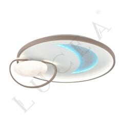 BENCI 50CM RGB LELİ BEYAZ PLAFONYER AVİZE 68W