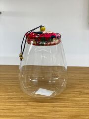 KIRMIZI CAM KAPAKLI KAVANOZ 1000ML