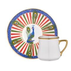 TAVUS TEK KİŞİLİK TÜRK KAHVESİ FİNCANI