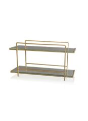 ALTIN 2 KATLI KOZMETİK STANDI 37CM