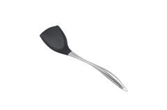 SİYAH METAL SİLİKON SPATULA 35CM