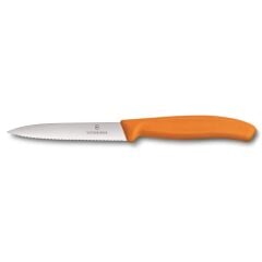 SOYMA BIÇAK TIRTIKLI TURUNCU 210 MM