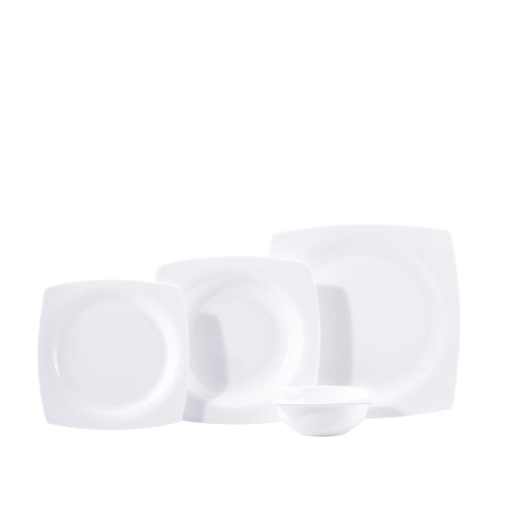 8457 BONE COLLECTION SADE 12 KİŞİLİK 60 PARÇA KARE YEMEK TAKIMI