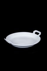 PURE WHİTE ASİMETRİK PORSELEN KASE 25CM