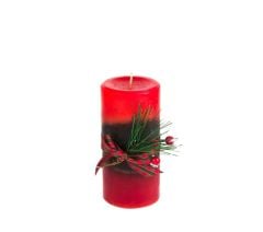 KOKİNALI KIRMIZI NOEL MUM 15x7CM