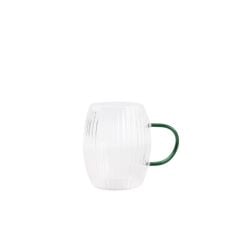 YEŞİL KULPLU CAM BARDAK 300ML