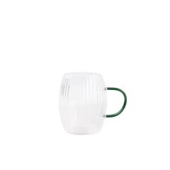 YEŞİL KULPLU CAM BARDAK 300ML