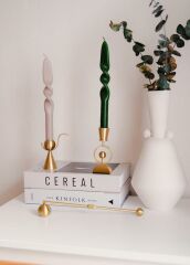 BRASS PİRİNÇ KULPLU MUMLUK