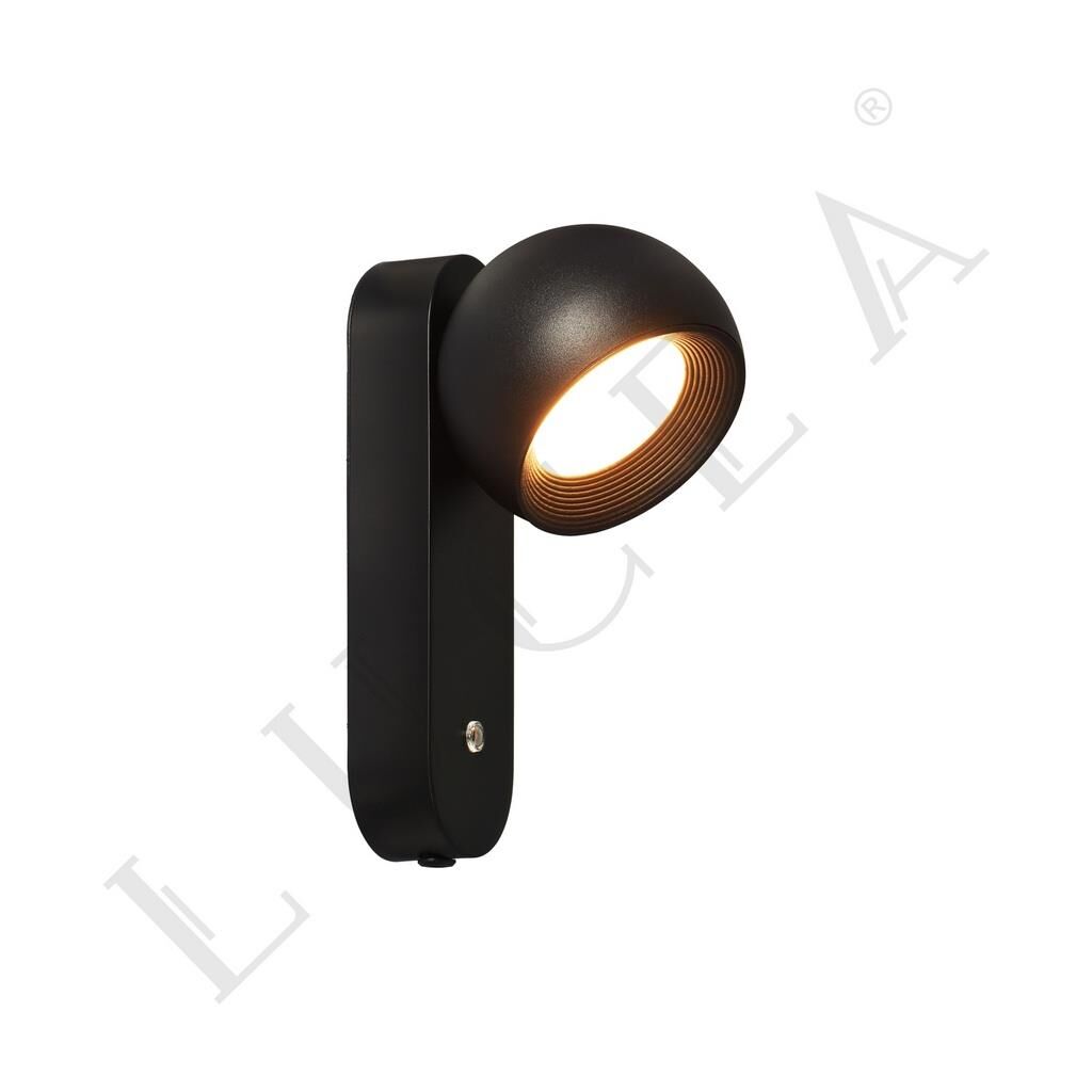 KASIE SİYAH ŞARJLI GÜN IŞIĞI LEDLİ APLİK 1.8W