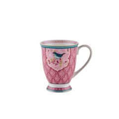 QUSH PEMBE TEKLİ KUPA 300ML