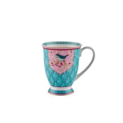 QUSH MAVİ TEKLİ KUPA 300ML