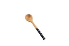 SİYAH PORSELEN SAPLI BAMBU KEPÇE 32CM