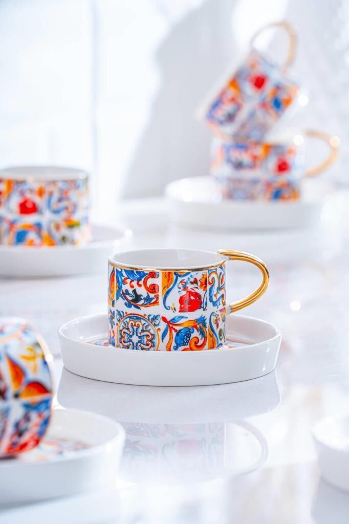 INGRID 6 KİŞİLİK TÜRK KAHVESİ FİNCANI DESEN1