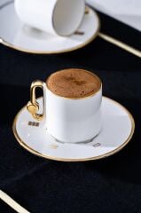 SADE ORTA ŞEKERLİ 6 KİŞİLİK TÜRK KAHVESİ FİNCANI