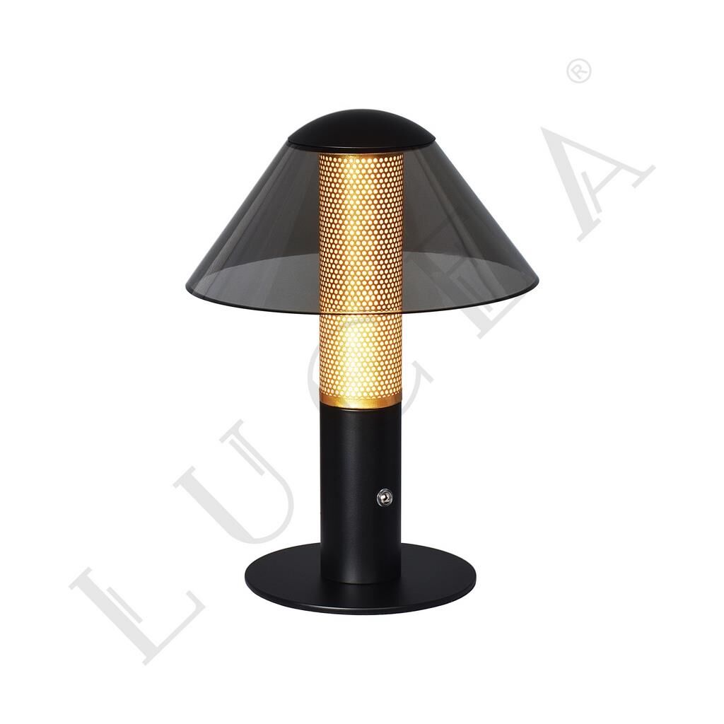 HERTA SİYAH ŞARJLI GÜN IŞIĞI LEDLİ MASA LAMBASI 2W