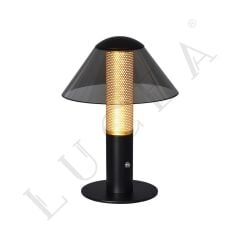 HERTA SİYAH ŞARJLI GÜN IŞIĞI LEDLİ MASA LAMBASI 2W