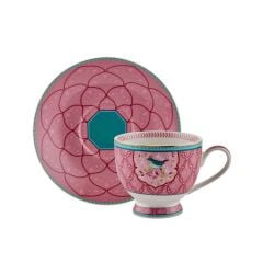 QUSH PEMBE TEK KİŞİLİK ÇAY FİNCANI