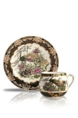 GEYŞA TOMBUL SİYAH 6 KİŞİLİK TÜRK KAHVESİ FİNCANI