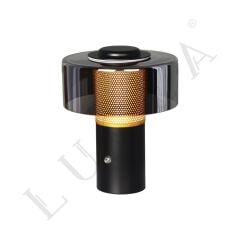 HERTA SİLİNDİR SİYAH ŞARJLI GÜN IŞIĞI LEDLİ MASA LAMBASI 1.8W