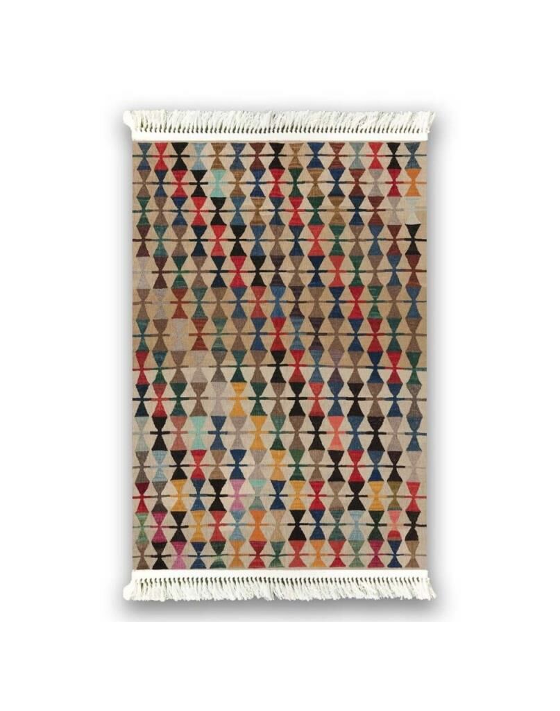 6005 ETNİK DESEN KAYDIRMAZ HALI 80x150cm