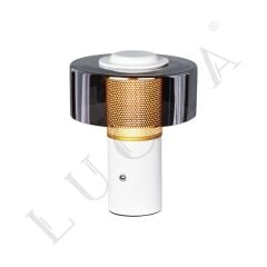 HERTA SİLİNDİR BEYAZ ŞARJLI GÜN IŞIĞI LEDLİ MASA LAMBASI 1.8W