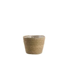 KONİK HASIR SEPET-SAKSI 21x15 CM