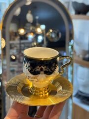 JASMINE SİYAH 6 KİŞİLİK TÜRK KAHVESİ FİNCANI