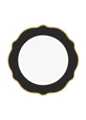 JASWELY SİYAH 6'LI SERVİS TABAK 27CM