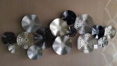 METAL SİYAH-GRİ DEKORATİF TABLO