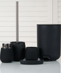 SİYAH AKRİLİK 5 PARÇA BANYO SETİ