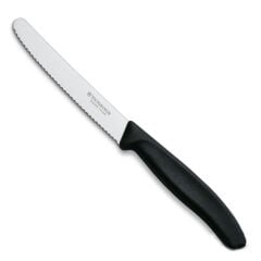 DOMATES BIÇAK TIRTIKLI SİYAH 210 MM