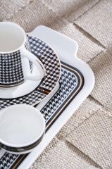 RENZO 2 KİŞİLİK TEPSİLİ TÜRK KAHVESİ FİNCANI