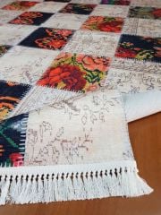 6001 ETNİK DESEN KAYDIRMAZ HALI 80x300cm