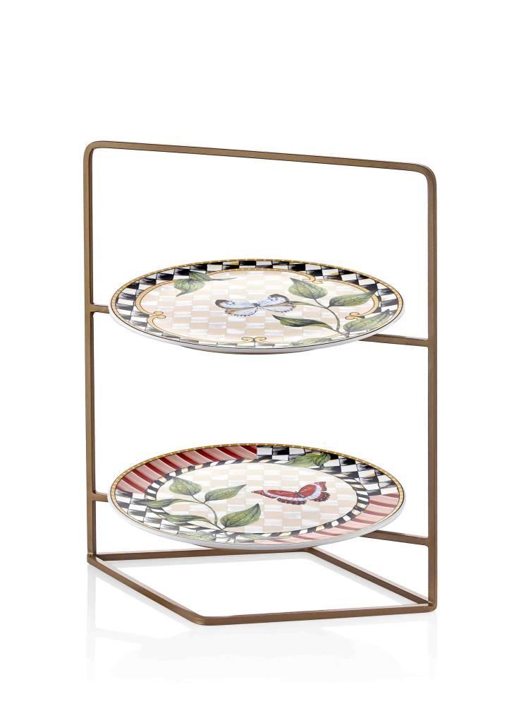 JARDİN FERFORJE 2 KATLI KEK&PASTA SERVİSİ 19CM