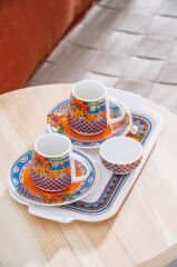 HARVEST 2 KİŞİLİK TEPSİLİ TÜRK KAHVESİ FİNCANI