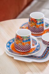 HARVEST 2 KİŞİLİK TEPSİLİ TÜRK KAHVESİ FİNCANI