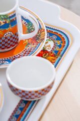 HARVEST 2 KİŞİLİK TEPSİLİ TÜRK KAHVESİ FİNCANI