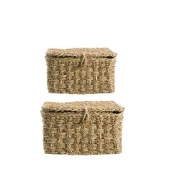 HASIR NATURAL 2'Lİ KAPAKLI SEPET