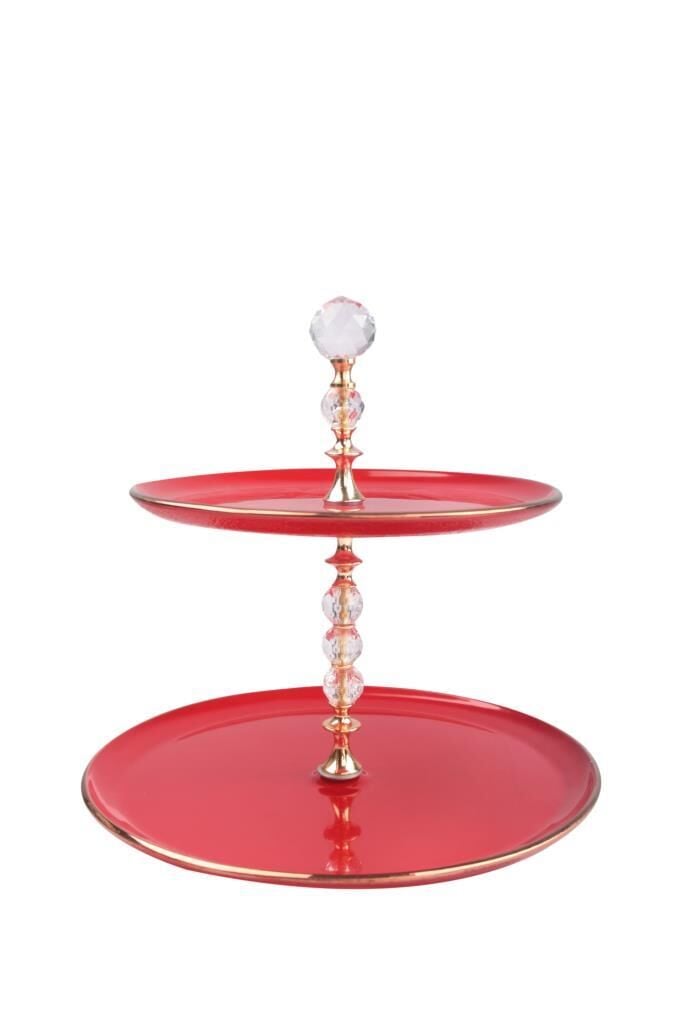 SOLID KIRMIZI ROSE GOLD KATLI KURABİYELİK